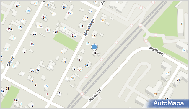 Legionowo, Mireckiego Józefa, 8A, mapa Legionowo