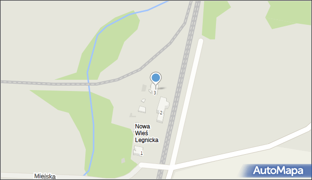 Legnica, Miejska, 3a, mapa Legnicy