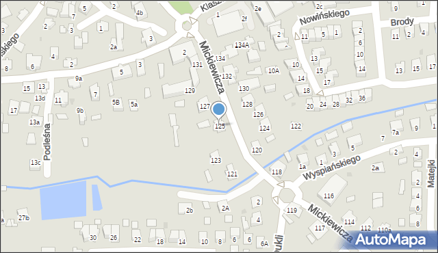 Leżajsk, Mickiewicza Adama, 125, mapa Leżajsk