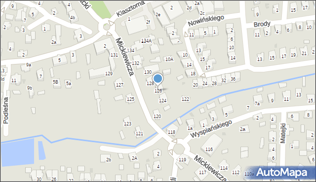 Leżajsk, Mickiewicza Adama, 126, mapa Leżajsk