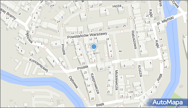 Lidzbark Warmiński, Milewicza Waldemara, 5, mapa Lidzbark Warmiński