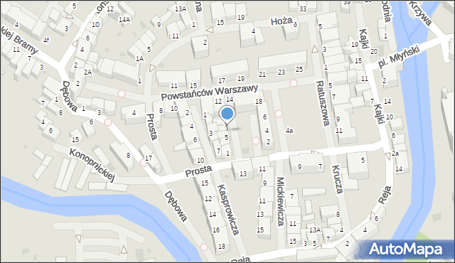 Lidzbark Warmiński, Milewicza Waldemara, 7, mapa Lidzbark Warmiński