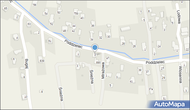 Lipowa, Mirażowa, 2, mapa Lipowa