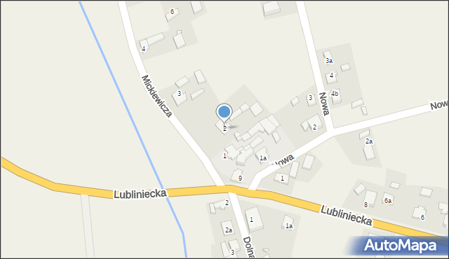 Lisowice, Mickiewicza Adama, 2, mapa Lisowice