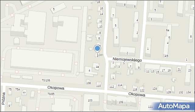 Łódź, Miarki Karola, 2, mapa Łodzi