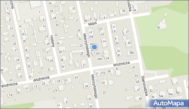 Łódź, Mierzyńskiego Zdzisława, dr., 16, mapa Łodzi
