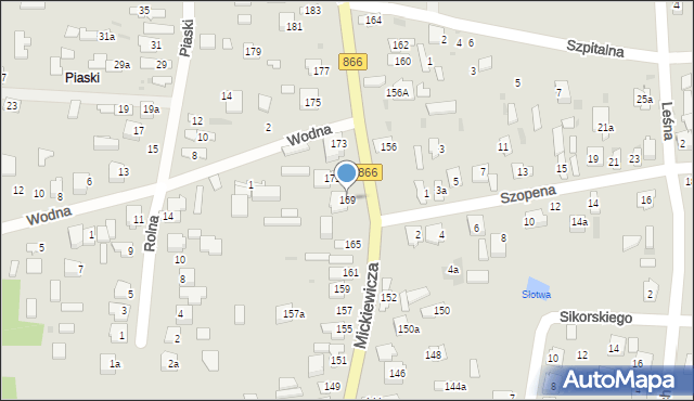Lubaczów, Mickiewicza Adama, 169, mapa Lubaczów