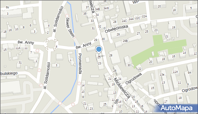 Lubliniec, Mickiewicza Adama, 25, mapa Lubliniec