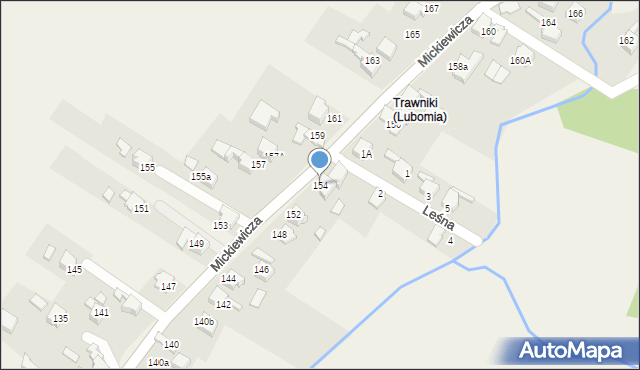 Lubomia, Mickiewicza Adama, 154, mapa Lubomia