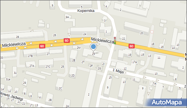 Maków Mazowiecki, Mickiewicza Adama, 23, mapa Maków Mazowiecki