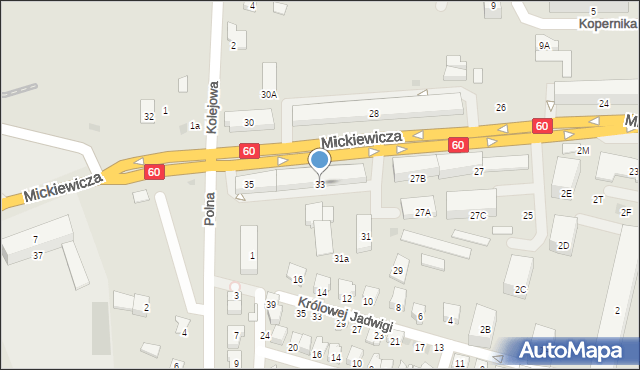 Maków Mazowiecki, Mickiewicza Adama, 33, mapa Maków Mazowiecki