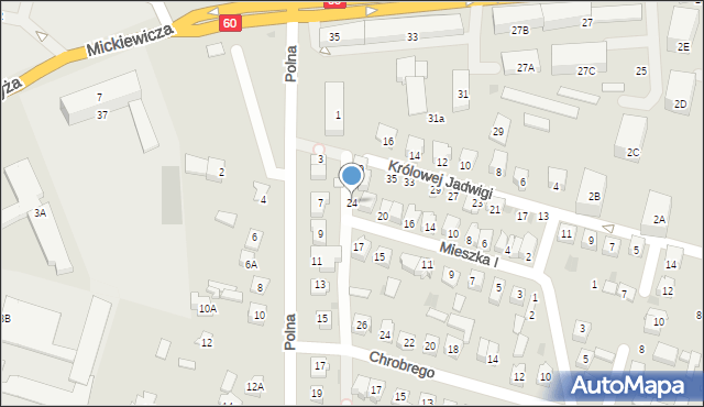 Maków Mazowiecki, Mieszka I, 24, mapa Maków Mazowiecki