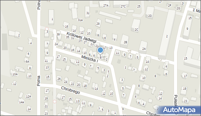 Maków Mazowiecki, Mieszka I, 4, mapa Maków Mazowiecki