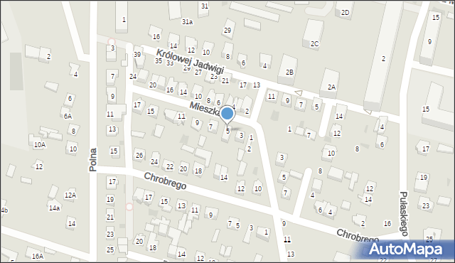 Maków Mazowiecki, Mieszka I, 5, mapa Maków Mazowiecki