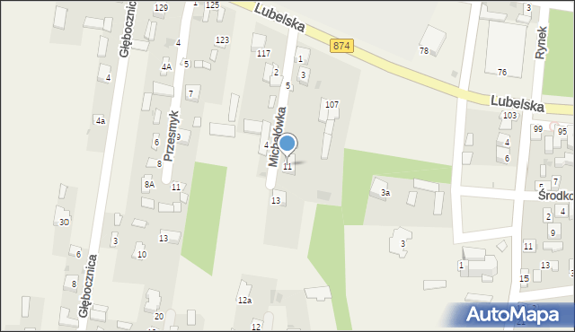 Markuszów, Michałówka, 11, mapa Markuszów