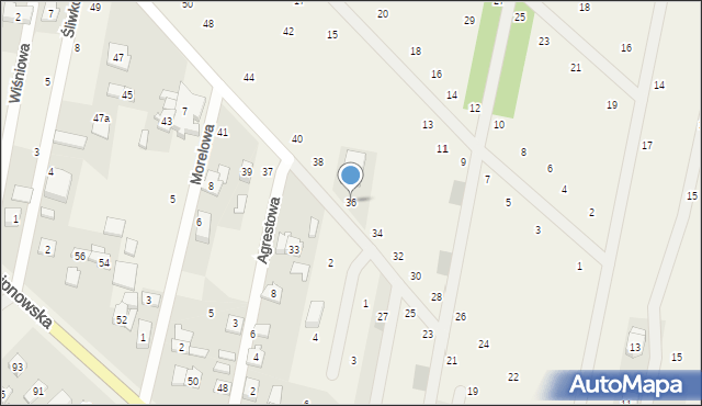 Maszewo Duże, Mickiewicza Adama, 36, mapa Maszewo Duże