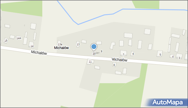 Mazanów, Michałów, 10, mapa Mazanów