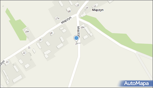 Miączyn, Miączyn, 17, mapa Miączyn