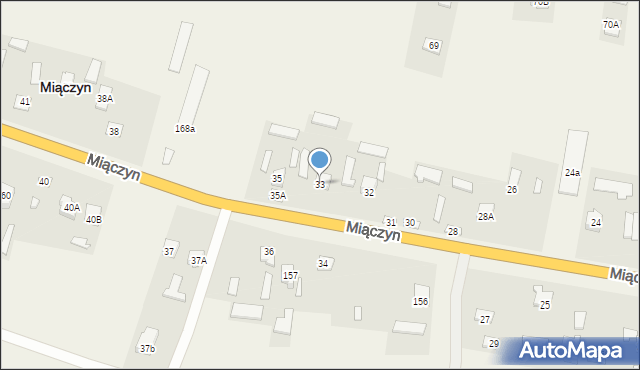 Miączyn, Miączyn, 33, mapa Miączyn