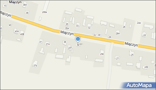 Miączyn, Miączyn, 34, mapa Miączyn