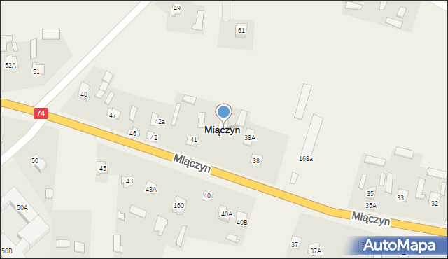 Miączyn, Miączyn, 39, mapa Miączyn