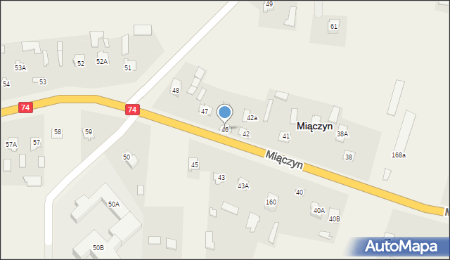 Miączyn, Miączyn, 46, mapa Miączyn