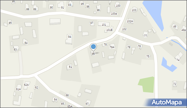 Miączyn, Miączyn, 80, mapa Miączyn