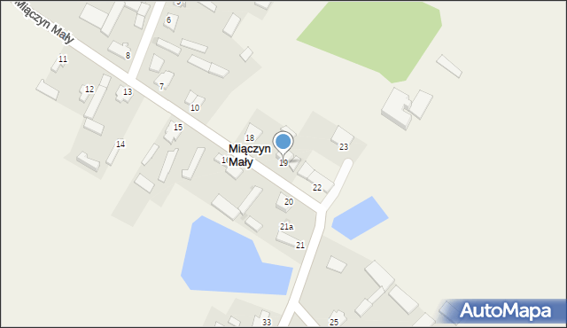 Miączyn Mały, Miączyn Mały, 19, mapa Miączyn Mały