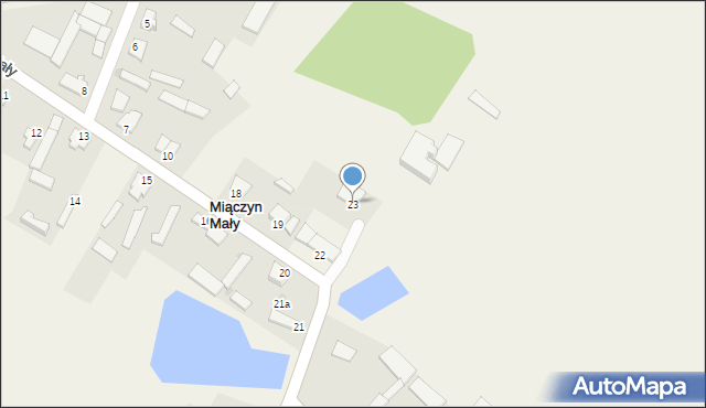 Miączyn Mały, Miączyn Mały, 23, mapa Miączyn Mały