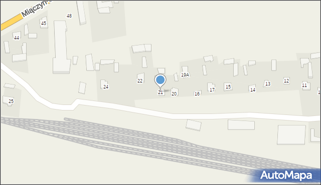 Miączyn-Stacja, Miączyn-Stacja, 21, mapa Miączyn-Stacja