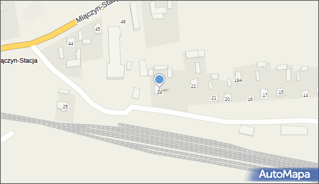Miączyn-Stacja, Miączyn-Stacja, 24, mapa Miączyn-Stacja