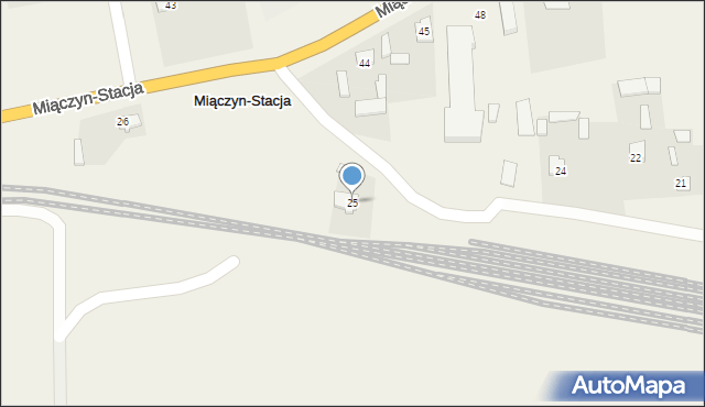 Miączyn-Stacja, Miączyn-Stacja, 25, mapa Miączyn-Stacja