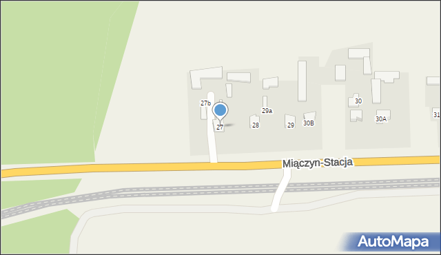 Miączyn-Stacja, Miączyn-Stacja, 27, mapa Miączyn-Stacja