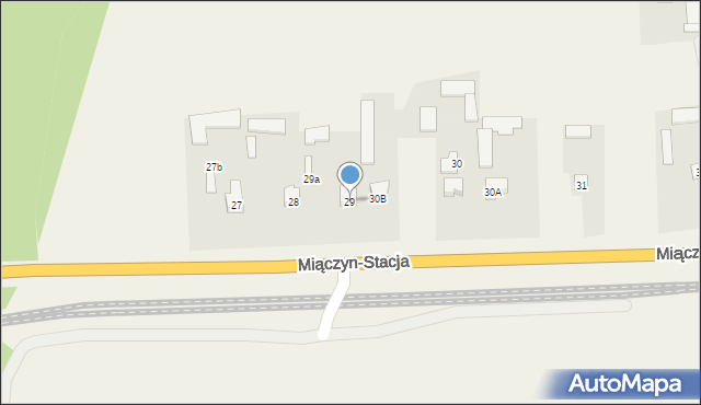 Miączyn-Stacja, Miączyn-Stacja, 29, mapa Miączyn-Stacja