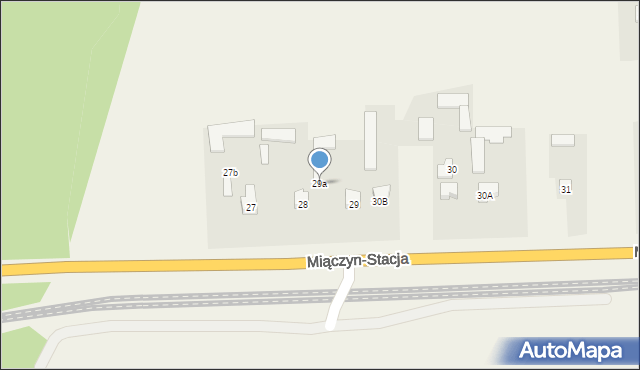 Miączyn-Stacja, Miączyn-Stacja, 29a, mapa Miączyn-Stacja