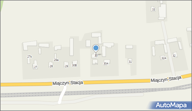 Miączyn-Stacja, Miączyn-Stacja, 30, mapa Miączyn-Stacja