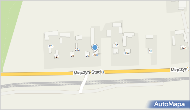 Miączyn-Stacja, Miączyn-Stacja, 30B, mapa Miączyn-Stacja