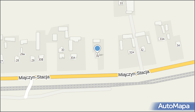 Miączyn-Stacja, Miączyn-Stacja, 31, mapa Miączyn-Stacja