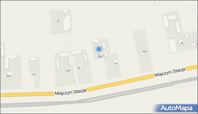 Miączyn-Stacja, Miączyn-Stacja, 33A, mapa Miączyn-Stacja