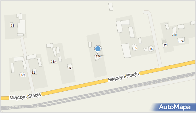 Miączyn-Stacja, Miączyn-Stacja, 35A, mapa Miączyn-Stacja