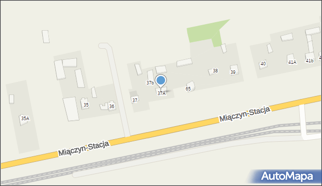 Miączyn-Stacja, Miączyn-Stacja, 37A, mapa Miączyn-Stacja