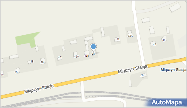 Miączyn-Stacja, Miączyn-Stacja, 41, mapa Miączyn-Stacja