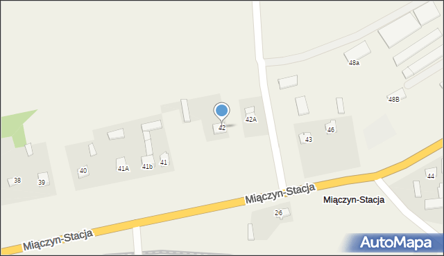 Miączyn-Stacja, Miączyn-Stacja, 42, mapa Miączyn-Stacja