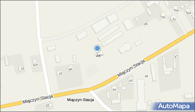 Miączyn-Stacja, Miączyn-Stacja, 48B, mapa Miączyn-Stacja