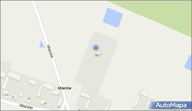 Mianów, Mianów, 18a, mapa Mianów