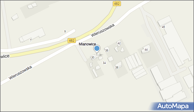 Mianowice, Mianowice, 16, mapa Mianowice