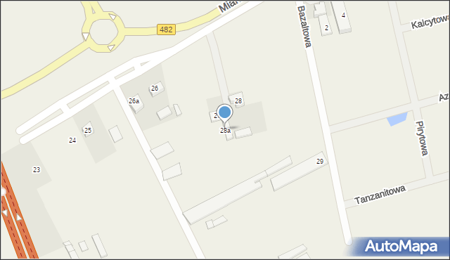 Mianowice, Mianowice, 28a, mapa Mianowice