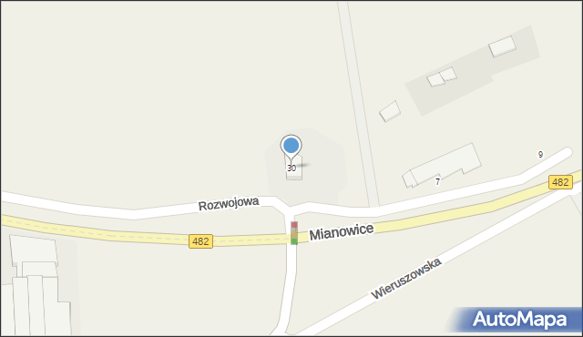 Mianowice, Mianowice, 30, mapa Mianowice