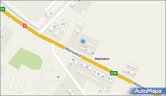 Mianowice, Mianowice, 10c, mapa Mianowice