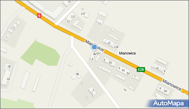Mianowice, Mianowice, 4b, mapa Mianowice